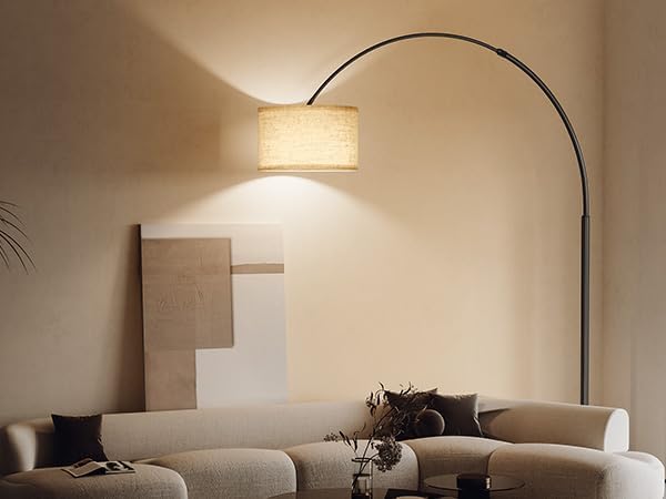 SUNMORY 82" Tall Arc Floor Lamp, Large Floor Lamp for Dinning/Bedrooms-Corner Lamp for Office