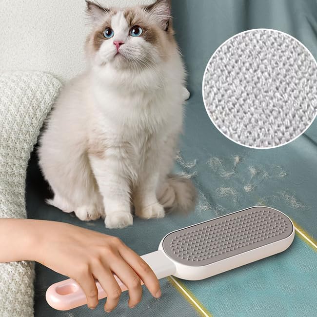 Multi-Functions Travel Lint Remover, Pet Hair Remover, Fur Remover for Dogs & Cats, Efficient Hair Collector,Pet Hairs Brush,Magic Fur Brush D (Pink)