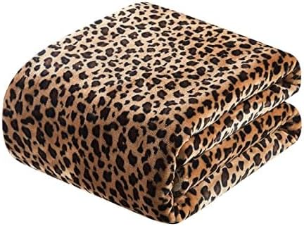 MERRYLIFE Leopard Throw Blanket Decorative Fleece Throw | Ultra-Plush Colorful Girls Boys | Couch Blanket Travel Lap | (40" 50", Cheetah)