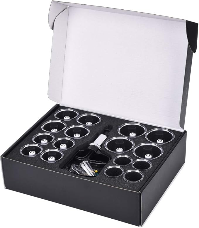 MUCHOO Cupping Set Professional Chinese Acupoint Cupping Therapy Sets Portable, Suction Hijama Cupping Set with Vacuum Magnetic Pump Cellulite Cupping Massage Kit 22-Cup