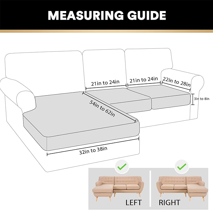 PrinceDeco Sectional Couch Covers 3 Pieces Velvet Sofa Covers L Shape Soft Couch Covers for Sectional Sofa Corner Sofa Cover Couch Cover for Dogs Washable (2 Seater + 1 Chaise,Burgundy)