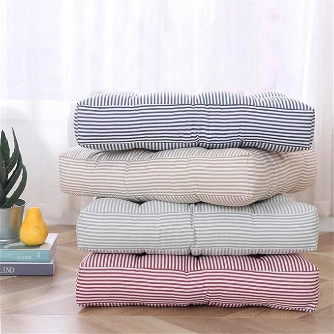 Tiita Chair Cushions 22"x22" Square Windows Pad for Adults Seating Pillows Set of 2, Green