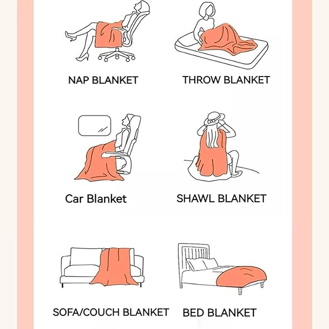 UKELER Faux Fur Throw Blanket Plush Thick Fleece Blanket Fluffy Cozy Soft Warm Blankets Throws for Bed, Couch, Sofa, Office, Camping 50''x60'' Camel