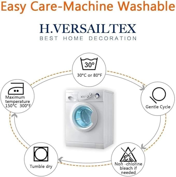 H.VERSAILTEX Super Stretch Individual Seat Cushion Covers Sofa Covers Couch Cushion Covers Slipcover Sets Thick Jacquard Textured Twill Fabric (1 Piece Sofa Cushion Cover, Burnt Brick)