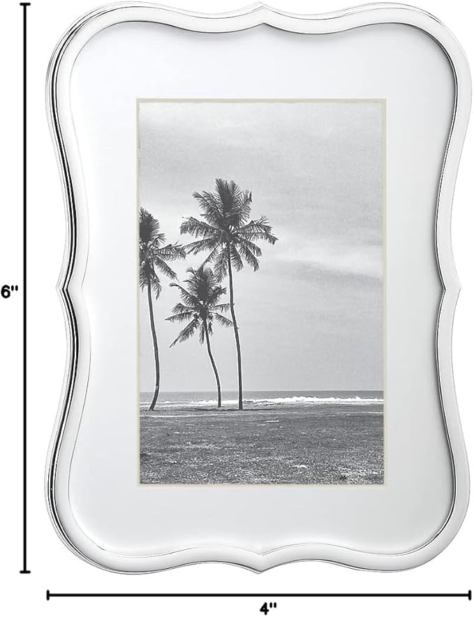 Kate Spade New York Crown Point 4" X 6" Frame, 1.20 LB, Silver