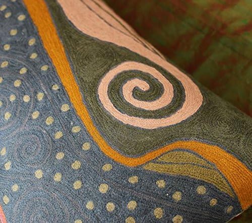 Lumbar Blue Klimt Throw Pillow Cover Art Nouveau Pillowcase Modern Couch Cushion Contemporary Pillowsham Mid Century Chair Farmhouse Cushions Handmade Wool Size 14x20