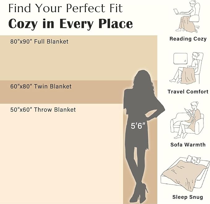 JINCHAN Boho Floral 100% Cotton Blanket 4-Layer Throw Blanket with Tassel Taupe and White Flower Butterfly Soft Luxury Rustic Farmhouse Decor Blanket for Couch Bed 80x90 inch All Season gift for women