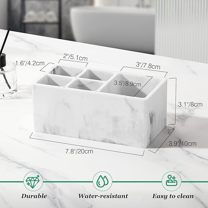 Luxspire Toothbrush Holder, Ink White