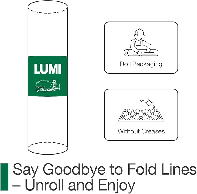 LUMI Ultra Thin Door Mat for Entryway,32"x48" Low Profile Non Slip Rubber Backing Indoor Doormat, Easy Clean Welcome Entrance Mat for Inside House, Patio, Greenish Grey