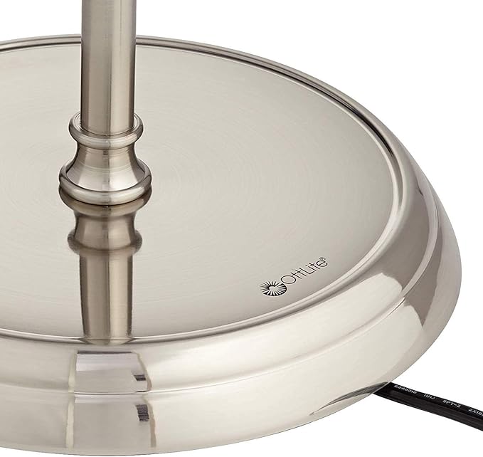 OttLite Covington Floor Lamp - Brushed Nickel, Adjustable Modern & Contemporary LED Light