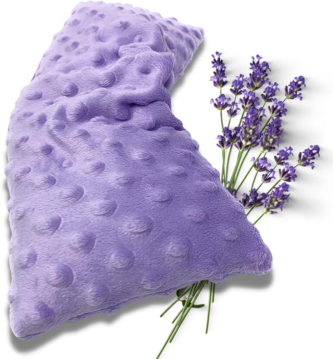 Mumu Wraps Heating Pad Microwavable - Lavender Scented Microwave Heating Pad for Pain Relief, Cramps, Muscle Ache, Joints, Neck, Shoulder, Back Pain, Warm Compress Moist Heat Pack (Lavender)