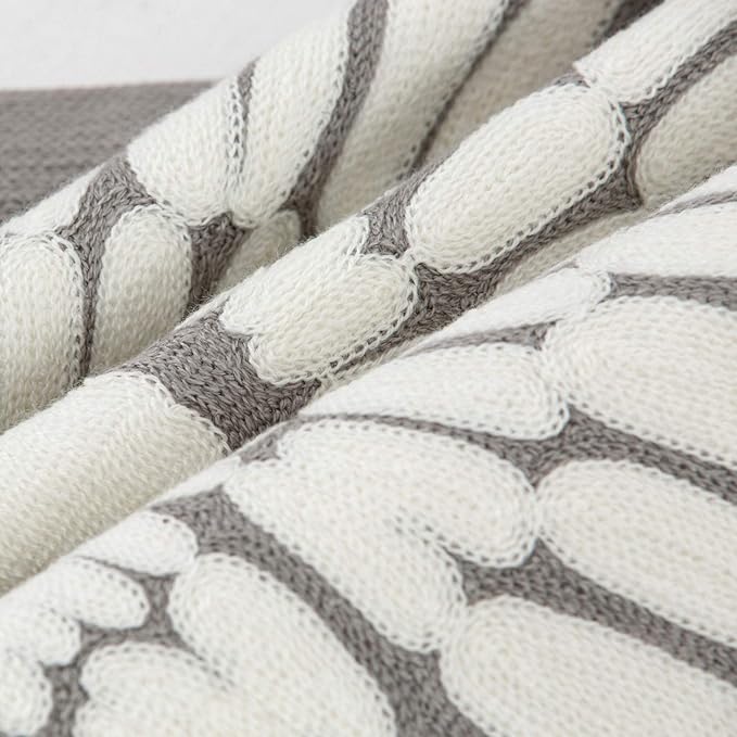 HWY 50 Grey Gray Decorative Throw Pillow Covers 18x18 Inch (1 Piece), Modern Embroidered Cotton Farmhouse Cushion Cover Pillow Case for Couch Living Room Bed Sofa, Sunflower