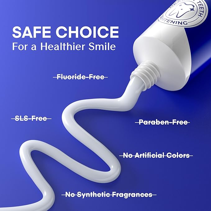 PearlSmile Hydroxyapatite Niacinamide Whitening Toothpaste – 5% Niacinamide + 10% Nano-Hydroxyapatite (nHAp) – Strengthens Enamel & Remineralizes – Fluoride-Free, 4.2oz (Pack of 2)
