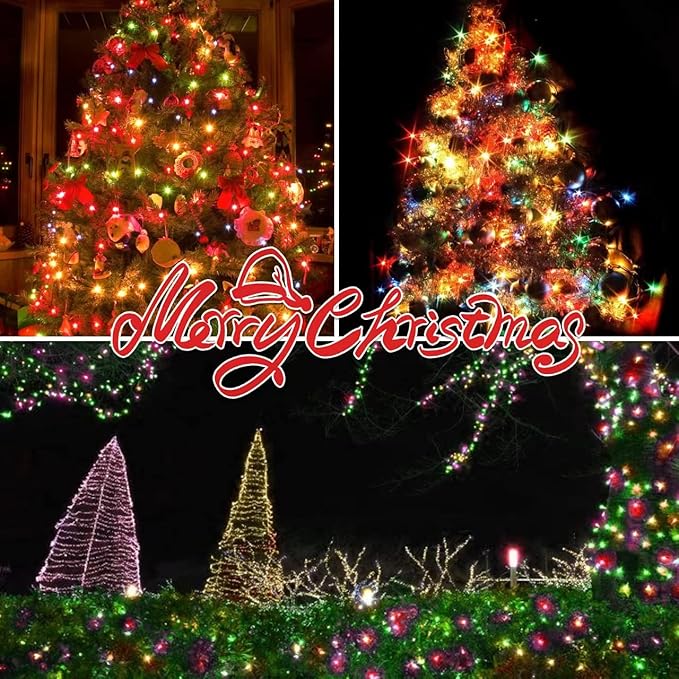 100LIGHTS Multi Easter Mini String Lights,Connectors Christmas Decorative Lights 19.6 UL Certified Waterproof for Easter Home Garden Holiday Christmas Tree Party Patio Wedding