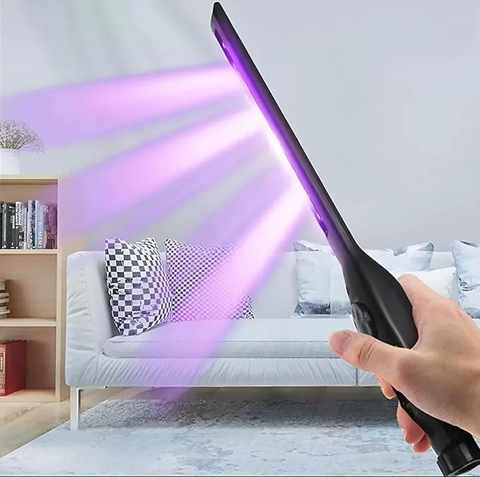 UV Light Sanitizer – Portable UV Light Wand – Rechargeable Handheld Device for Reducing Bacteria and Viruses, Lightweight and Easy to Use