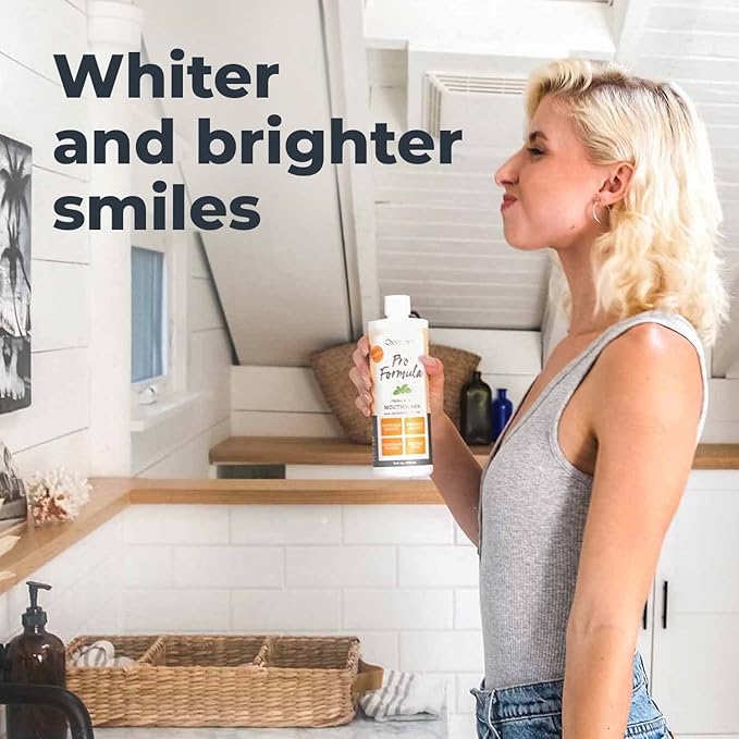 Oxyfresh Pro Formula Fresh Mint Mouthwash – Patented Zinc Mouthrinse for Fresh Breath & Healthy Gums | Dye, Fluoride & Alcohol Free Mouthwash (1 Gal Bottle)