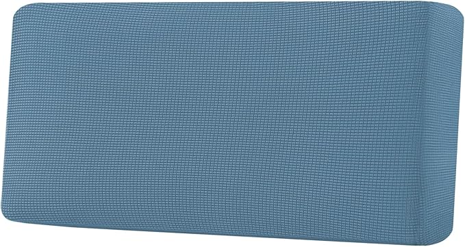 H.VERSAILTEX Super Stretch Individual Seat Cushion Covers Sofa Covers Couch Cushion Covers Slipcover Sets Thick Jacquard Textured Twill Fabric (1 Piece Sofa Cushion Cover, Dusty Blue)