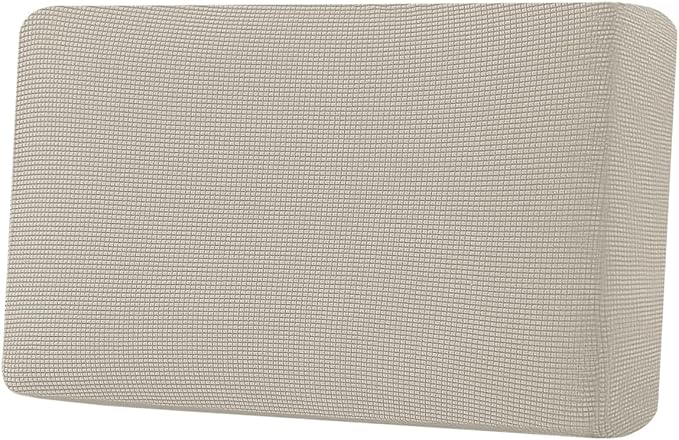 H.VERSAILTEX Super Stretch Individual Seat Cushion Covers Sofa Covers Couch Cushion Covers Slipcover Sets Thick Jacquard Textured Twill Fabric (1 Piece Loveseat Cushion Cover, Island Fossi)