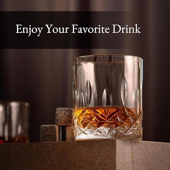Luxury Gift For Men – Whiskey Decanter Set For Beloved Husband Or Dad Birthday Gift – 2 Whiskey Glasses And Decanter Set Is a Great Gift Idea for Whisky, Bourbon, Scotch lovers…
