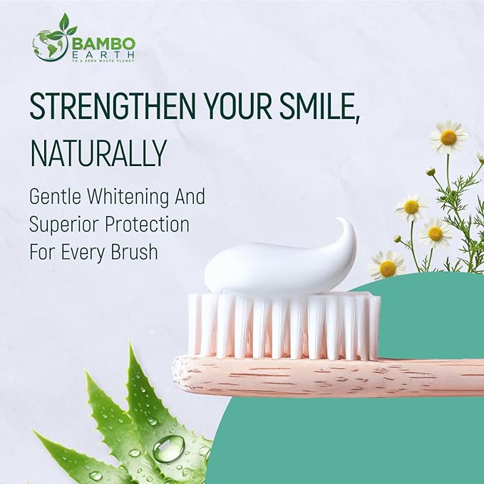 Natural Fluoride Free Toothpaste - Nano Hydroxyapatite, Remineralizing, Sensitive Teeth, Whitening & Zero Waste Tube - Dentist Recommended for Adult & Kids Oral Aloe Vera & Chamomile (2 Pack, Aloe)