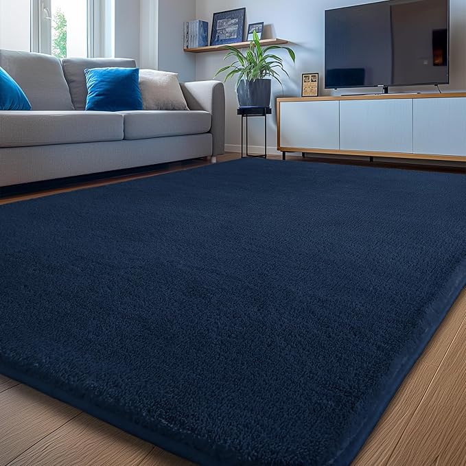 Sour Lemon 9x12 Area Rugs for Living Room, Soft Large Area Rug Fluffy Rugs for Bedroom,Machine Washable Area Rug Non Slip Carpet Rug for Living Room Playroom Kids Room Home Decor