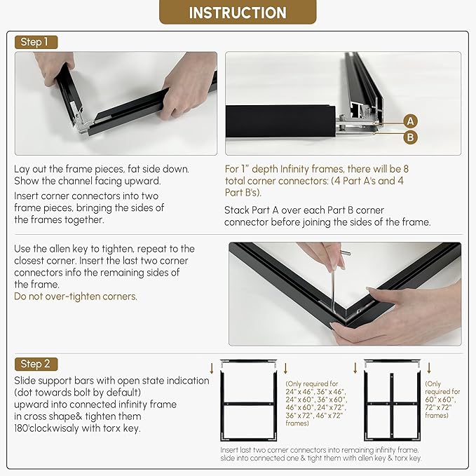 SIGNWIN 46"x72" Extra Large Framed Wall Art Green Line Art Mountain Landscape Illustration for Home Living Room Bedroom Decor (Frame Assembly Required)