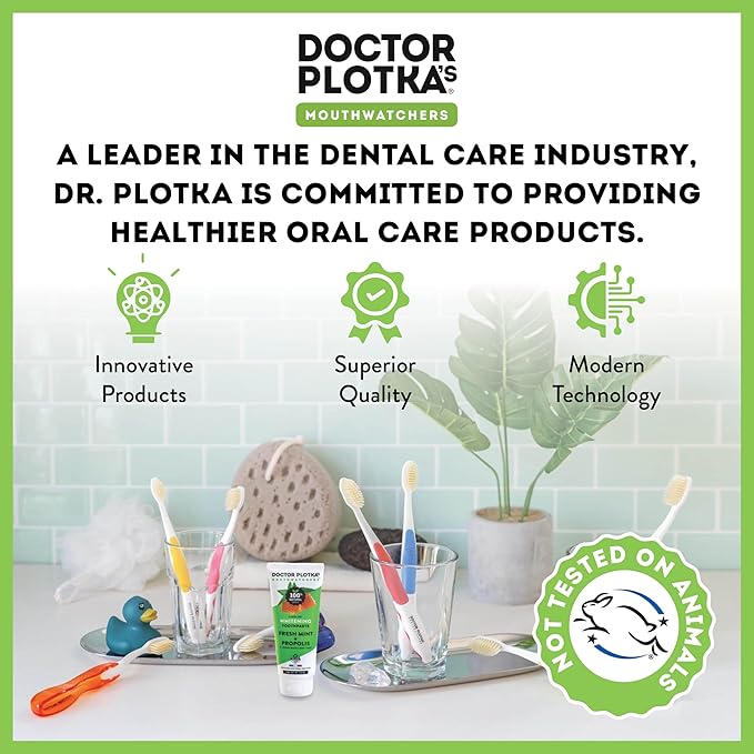 MOUTHWATCHERS Soft Flossing Manual Toothbrush for Adults, 2 Pack, Green, Ultra Clean, Good for Sensitive Teeth and Gums, by Dr. Plotka's