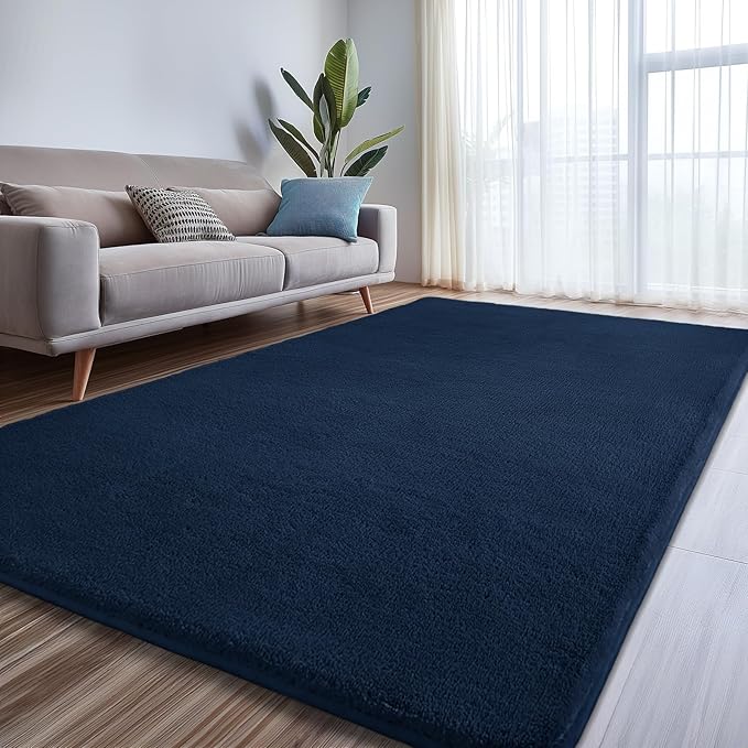 Sour Lemon 9x12 Area Rugs for Living Room, Soft Large Area Rug Fluffy Rugs for Bedroom,Machine Washable Area Rug Non Slip Carpet Rug for Living Room Playroom Kids Room Home Decor