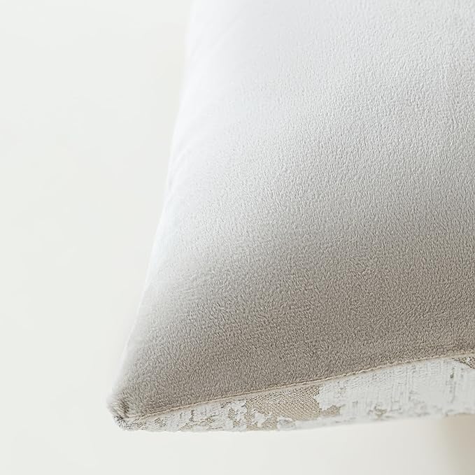 Jacquard Throw Pillow Covers 12x20 Inch Set of 2 - Vintage Floral Boho Pillow Cases with Botanical Pattern | Farmhouse Decor for Couch | Soft Textured Neutral Trio Light Khaki Warm Beige 12" x 20"