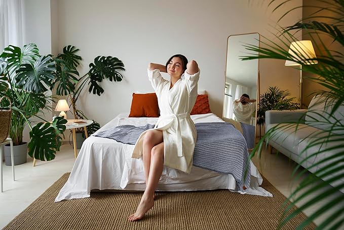 Gold Case Throw Blanket for Bed – 100% Recycled Turkish Cotton Bed Blanket – Decorative Throw Cotton Blankets for Living Room & Bedroom – Woven Twin Blankets – Vintage Beige – 71x90