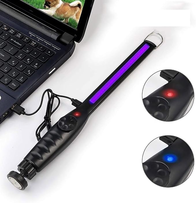 UV Light Sanitizer – Portable UV Light Wand – Rechargeable Handheld Device for Reducing Bacteria and Viruses, Lightweight and Easy to Use
