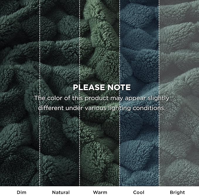 Bedsure GentleSoft Twin Blanket for Bed Dark Green - Super Soft Cozy Blankets for Women Men Girls, Cute Fuzzy Fleece Throws for Bedroom Couch, 60x80 Inches