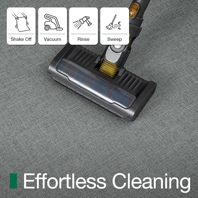 LUMI Ultra Thin Door Mat for Entryway,36"x59" Low Profile Non Slip Rubber Backing Indoor Doormat, Easy Clean Welcome Entrance Mat for Inside House, Patio, Greenish Grey