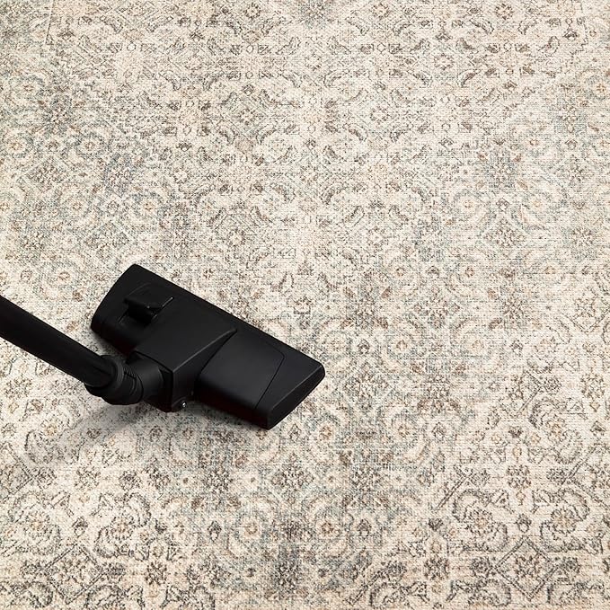 Keen Home Design 2x10 Rug - Machine Washable Runner Rug with Non-Slip Backing, Ideal for Hallway, Entryway, Kitchen, Laundry Room - Vintage, Easy Clean, Durable, Low Pile - (2'6" x 10')