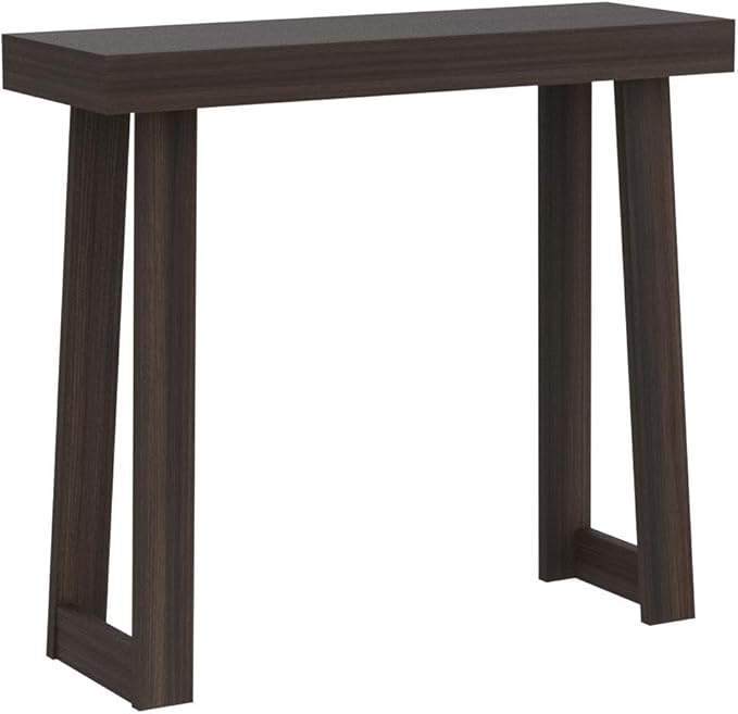 Plank+Beam Solid Wood Console Table, 36 Inch, Sofa Table, Narrow Entryway Table for Hallway, Behind The Couch, Living Room, Foyer, Easy Assembly, Walnut