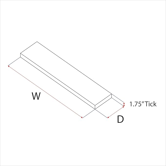 URBANDI, Rustic Floating Shelves, Set of 2, Hidden Bracket, Solid Wood, Heavy Duty, Wall Mounted Shelves, (Provincial, 24Wx12D)