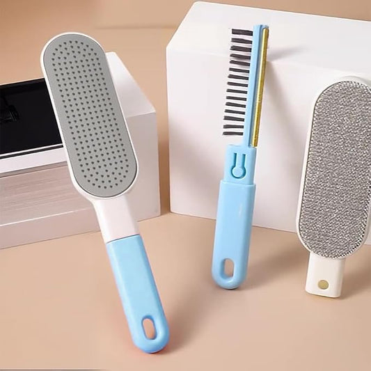 Multi-Functions Travel Lint Remover, Pet Hair Remover, Fur Remover for Dogs & Cats, Efficient Hair Collector,Pet Hairs Brush,Magic Fur Brush D (Blue)