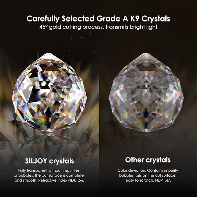 Siljoy Modern Crystal Chandelier 8-Lights Rectangular Flush Mount Pendant Ceiling Light Fixture Rectangle K9 Crystal Raindrop Chandelier for Dining Living Room Kitchen Island L40'' x W10'' x H10'