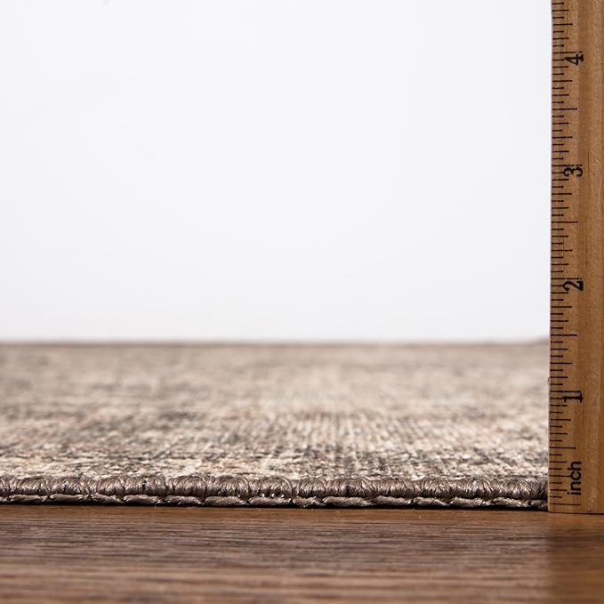 Keen Home Design 3x5 Rug - Machine Washable Entry Rug with Non-Slip Backing, Ideal for Enteryway, Kitchen, Bathroom, Laundry Room - Vintage, Easy Clean, Durable, Low Pile Rug - (3' x 5')