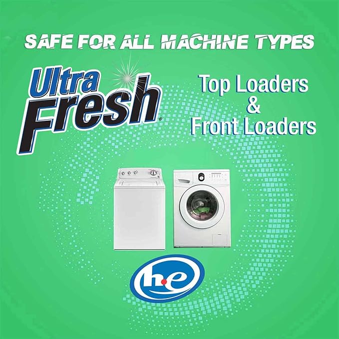 Ultra Fresh 3X Platinum Liquid Laundry Detergent with Fabric Softener, Green - Deep Cleaning Power and Fresh Scent for Washing Clothes