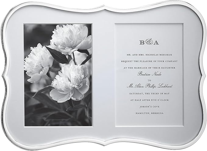 Kate Spade New York Crown Point Double 5" X 7" Frame, 2.60 LB, Silver