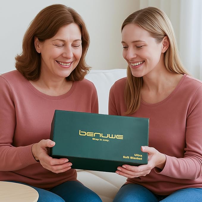 BENVWE Faux Fur Throw Blanket for Couch - Cozy Plush Fluffy Soft Thick Bubble Blanket for Living Room Home Decor - Mothers Day Birthday Gifts for Women, Cream White, 51" x 63"