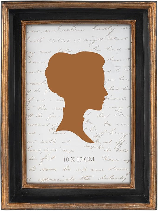 AELS 4x6 Inch Vintage Picture Frame, Elegant Luxury Antique Photo Frames with Glass Front, Photo Display, Tabletop Wall Hanging, Gift Ideas, Pearl Pattern