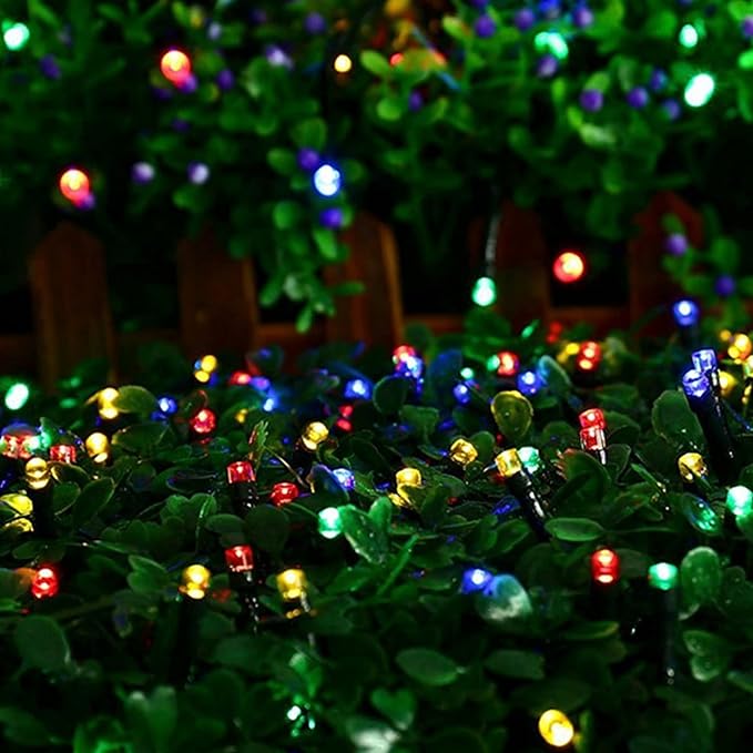 Dazzle Bright Multi-Colored Christmas String Lights, 82ft 1000 LED Waterproof Green Wire Fairy Lights with 8 Modes, Outdoor Lights for Xmas Tree Holiday Wedding Party Christmas Decorations