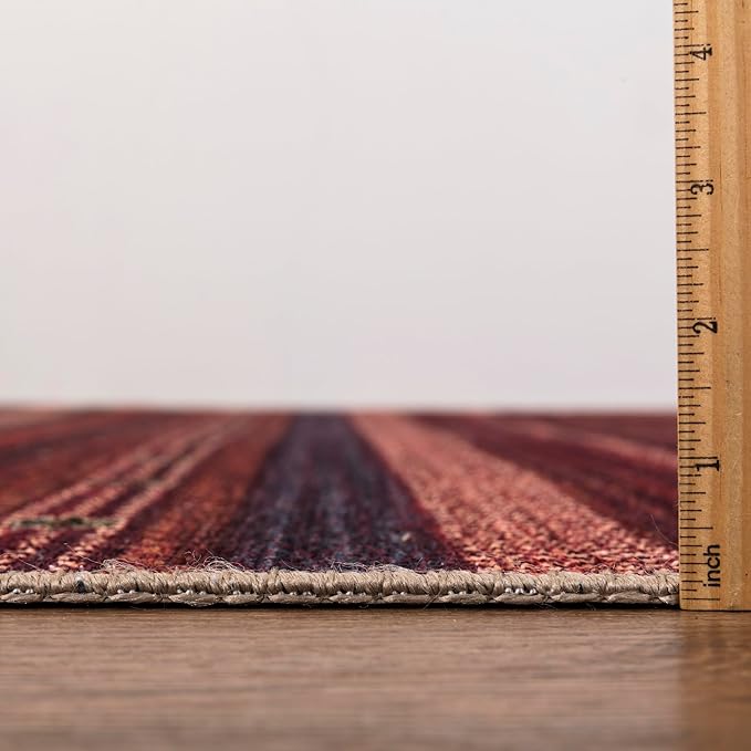 Keen Home Design 10x14 Rug - Machine Washable Area Rug with Non-Slip Backing, Ideal for Living Room, Dining Room, Bedroom - Vintage, Easy Clean, Durable, Low Pile Rug - (9'7" x 14')