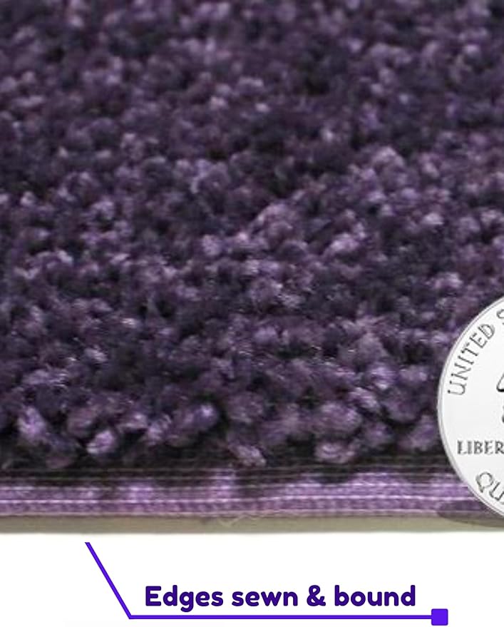 KOECKRITZ Soft and Colorful Kids Classroom Area Rugs (Passes Flammability Pill Test) Many Sizes and Bright Colors to Select from (9' x 12', Eggplant)