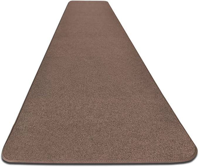 House, Home and More Outdoor Carpet Runner - Brown - 3 Feet x 10 Feet