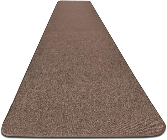 House, Home and More Outdoor Carpet Runner - Brown - 4 Feet x 30 Feet