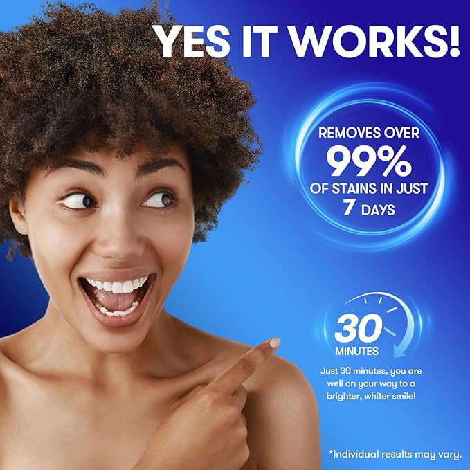 MySmile Teeth Whitening Strips 21 Treatments Kit, Hydroxyapatite-Infuse White Strips, Non-Sensitive Teeth Whitening with Soothing Natural Ingredients, Enamel-Safe, Residue-Free, Non-Slip(42 Count)