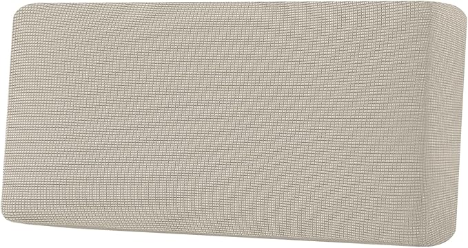 H.VERSAILTEX Super Stretch Individual Seat Cushion Covers Sofa Covers Couch Cushion Covers Slipcover Sets Thick Jacquard Textured Twill Fabric (1 Piece Sofa Cushion Cover, Island Fossi)